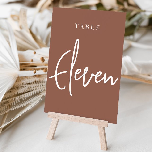 Numéro De Table Table ELEVÉE À Écriture À Main Roue (Créateur téléchargé)