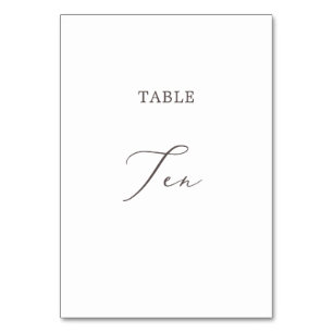 Numéro De Table Tableau 10 Nombre de tableau de la calligraphie de