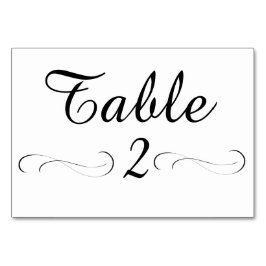 Numéro De Table Tableau 2