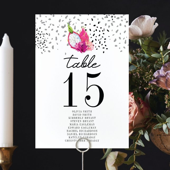 Numéro De Table Tableau des sièges Mariages de Pitaya Numéro de ta (Créateur téléchargé)