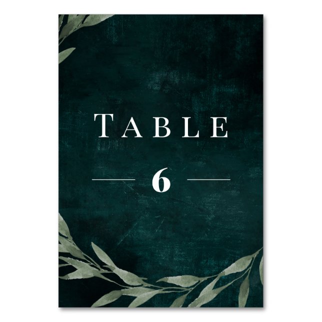 Numéro De Table Tableau n° vert classique (Par défaut)