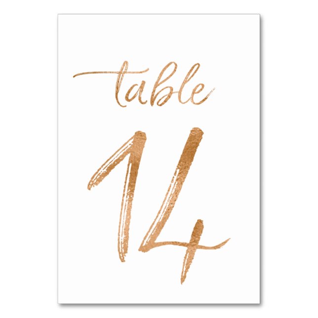 Numéro De Table Tableau no 14 (Par défaut)
