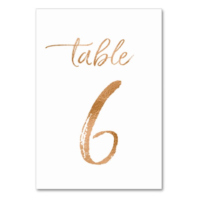 Numéro De Table Tableau no 6 (Par défaut)