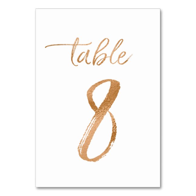 Numéro De Table Tableau no 8 (Par défaut)