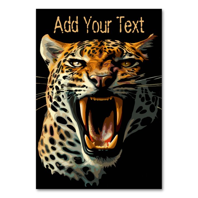 Numéro De Table Tête d'attaque du léopard (Par défaut)