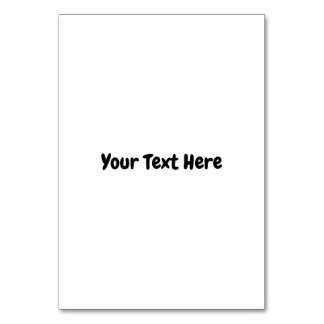 Numéro De Table Texte personnalisé