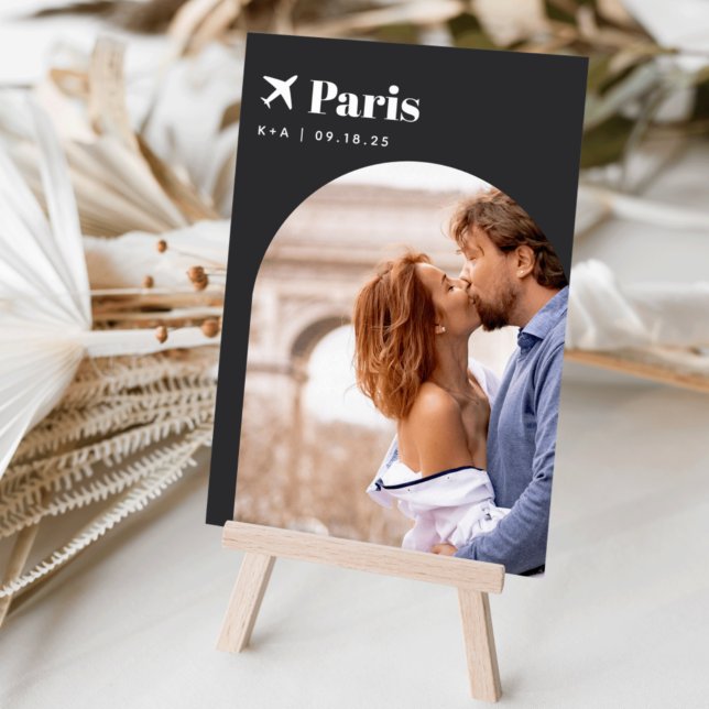 Numéro De Table Thème Voyage mariage Destination Photo & Nom (Créateur téléchargé)