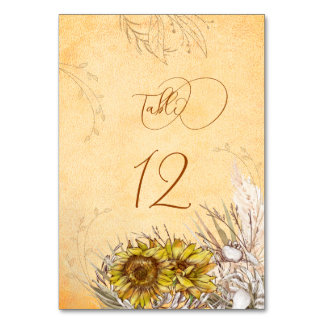 Numéro De Table Toscane Automne Texture Tracery