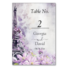 Tour Eiffel Lavender Romance Mariage