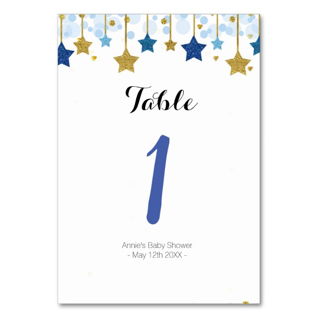 Numéro De Table Twinkle Twinkle Modern Table Numéro (Par défaut)