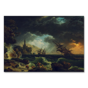 Numéro De Table Un naufrage en mer orageuse par Claude-Joseph Vern