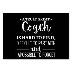 Numéro De Table Un Vraiment Grand Entraîneur est difficile à trouv