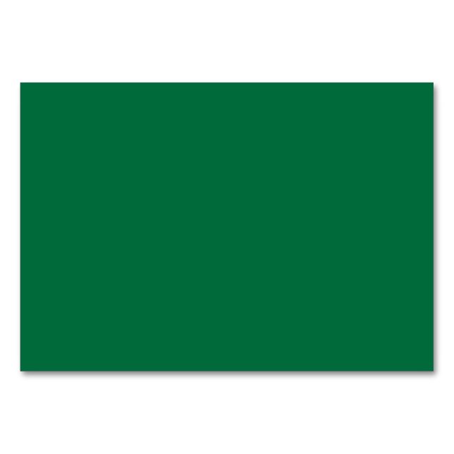 Numéro De Table Vert cadmium (Devant)