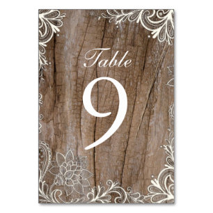 Numéro De Table vintages tourbillons grange mariage campagnard den