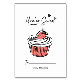 Numéro De Table Vous êtes Sweet Cupcake Kids Classroom Valentine C