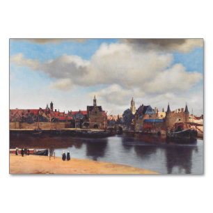 Numéro De Table Vue de Delft par Johannes Vermeer