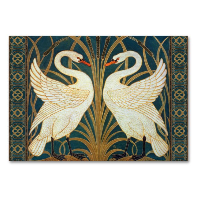 Numéro De Table Walter Crane Swan (Devant)