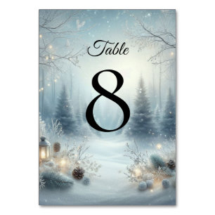Numéro De Table Whispers d'un solstice d'hiver