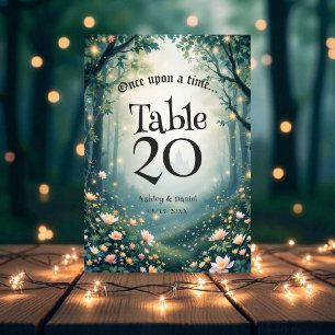 Numéro De Table Woodland Enchanted Forest Fairytale Mariage