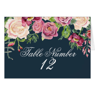Numéro de tableau Aquarelle Marine Rose Floral Ros