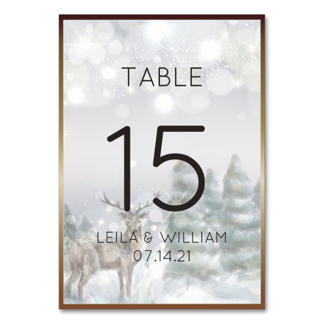 Numéro de tableau Carte hivernale idylle magique (Par défaut)