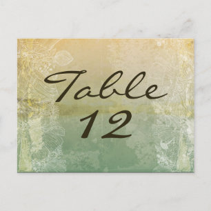 Numéro de tableau Carte Vintage Floral Antique Vic