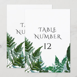 Numéro de tableau Cartes Forêt Gathered Fern Folia