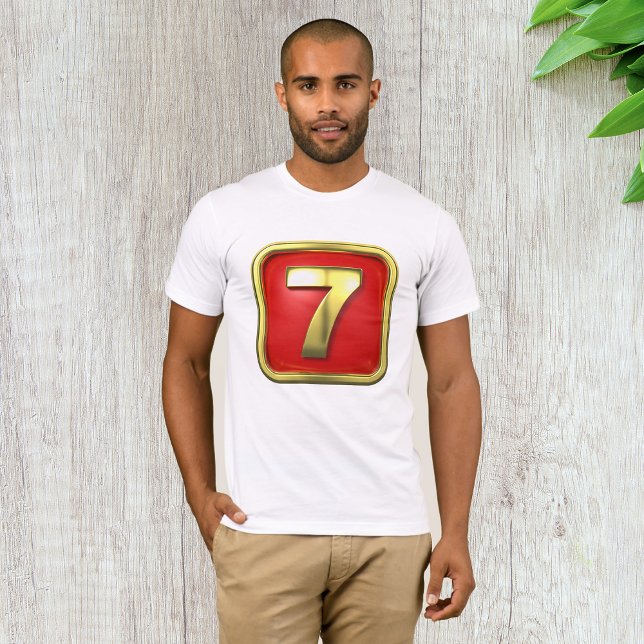 Numéro d'or Sept Hommes T-shirt (Créateur téléchargé)