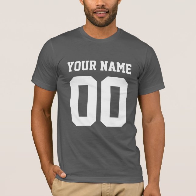 Numéro personnalisé T-shirt de football masculin (Devant)