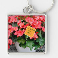"NUMERO UNO MAMA" /MOTHER'S DAY FLORAL KEY RING