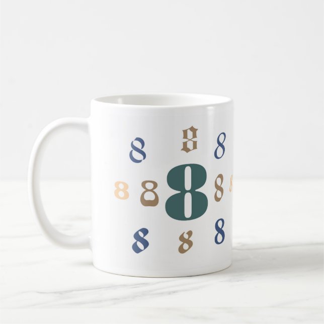 Numérologie 8 Mug (Gauche)