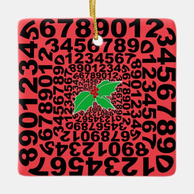 Numerophile Designschmuck Keramikornament (Vorderseite)