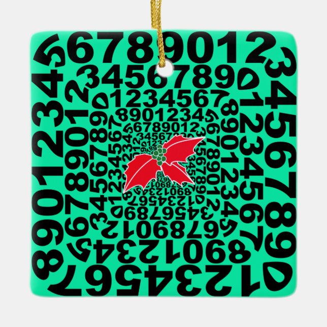 Numerophile Designschmuck Keramikornament (Vorderseite)