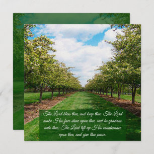 Numéros 6:24-26 Carte Plat