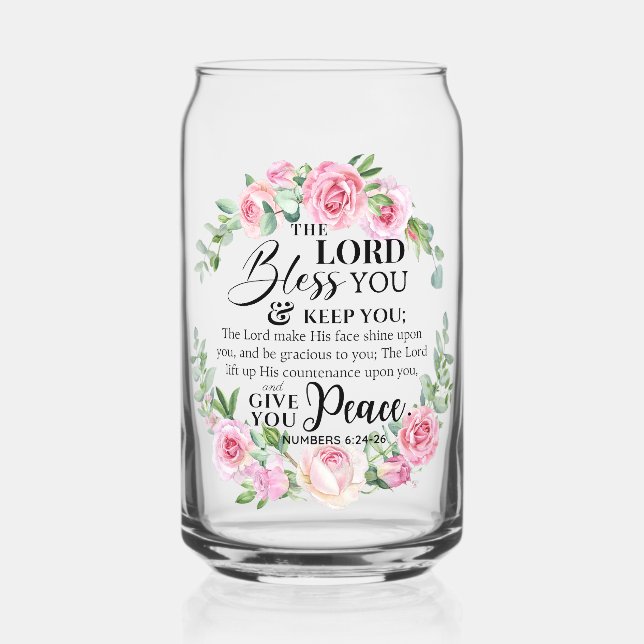 Numéros 6:24-26 Le Seigneur vous bénisse Rose de l (Recto)