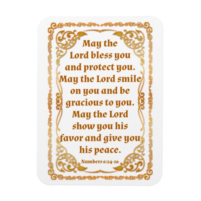 Numéros 6:24-26 Magnet (Vertical)