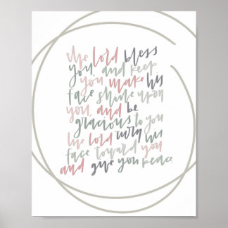 Numéros 6:24 - Le Seigneur vous bénisse - Poster