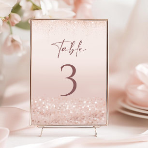 Numéros de table Anniversaire 21 ans Paillettes Ro