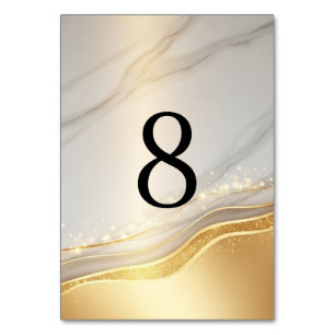 Numéros de table de mariage modernes (1–20)