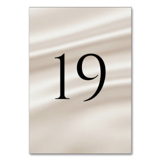 Numéros de table de mariage modernes (1–20)