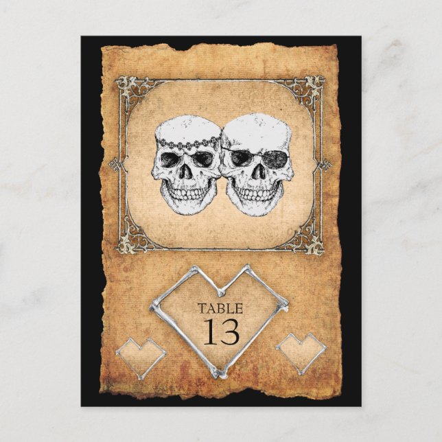 numéros de table de mariage pirate (Devant)