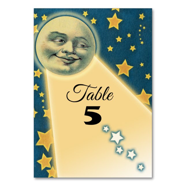 Numéros de table de mariage Romance au clair de lu (Par défaut)