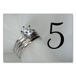 Numéros de table des anneaux mariages
