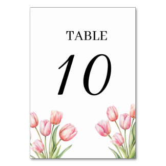 Numéros de table des Mariages de tulipes