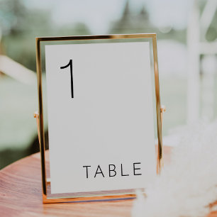 Numéros de table HARLOW