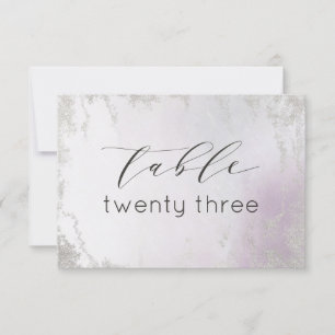 Numéros de table Ombre Lavender Purple Silver Mari