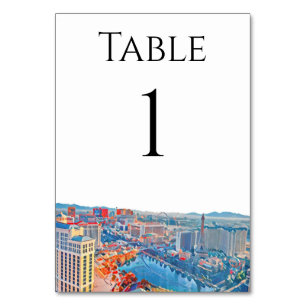 Numéros de table Skyline de Las Vegas