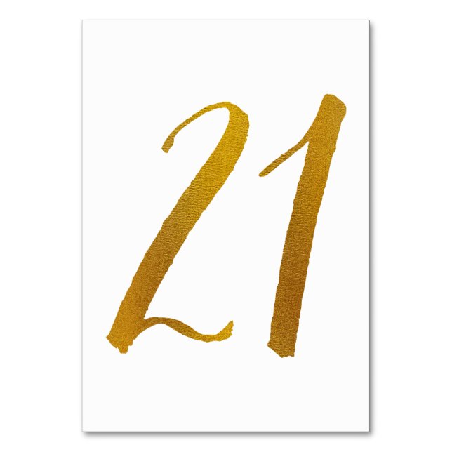 Numéros de table - Typographie de script brosse dé (Par défaut)