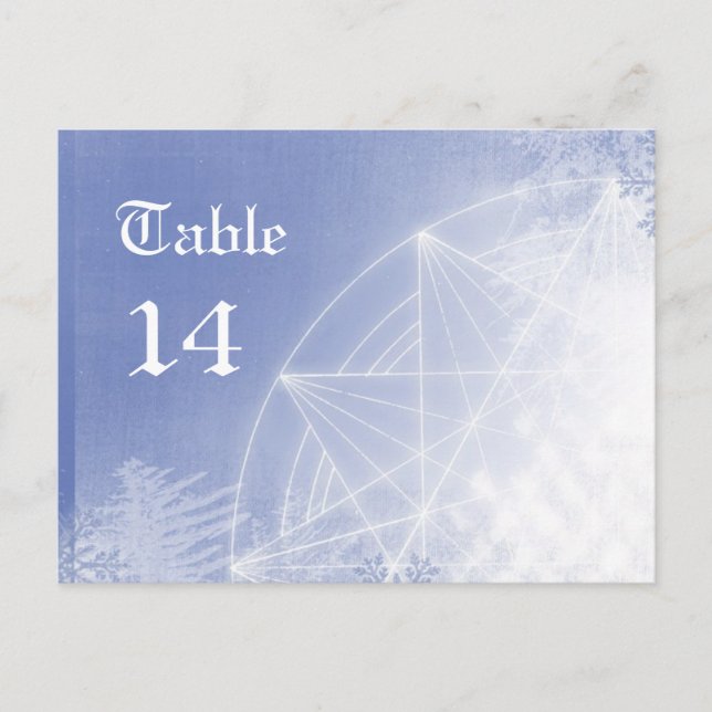 Numéros de table Xmas (Devant)