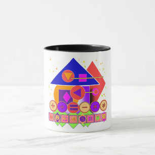 NUMÉROS GEO SYMBOLES FORMES MUG